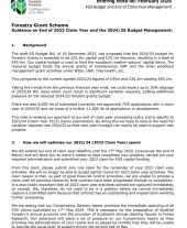 SF briefing note 46 - FGS Budget and End of Claim Year Management